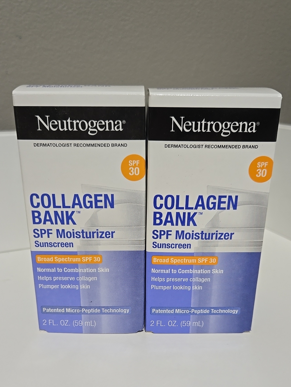 Neutrogena Collagen Bank Moisturizer and SPF 30 Sunscreen Duo 2 Full Size